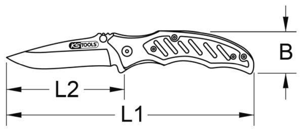 KS TOOLS Складной нож 907.2220